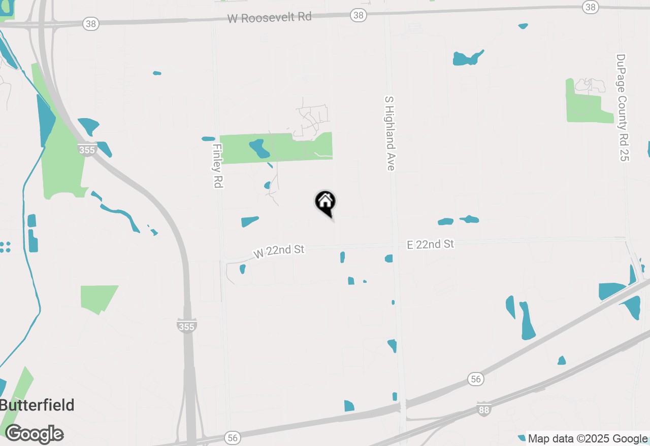 Map of 2078 Crossing Court, Lombard, IL 60148