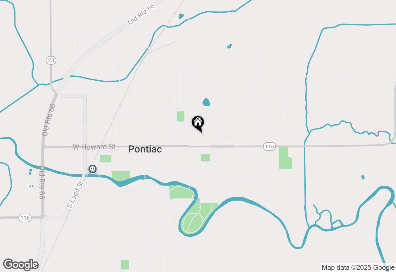 Map of 609 E Livingston Street, Pontiac, IL 61764
