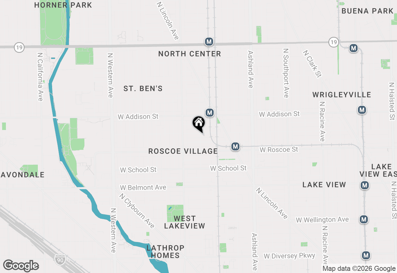 Map of 1901 W Cornelia Avenue, Chicago, IL 60657