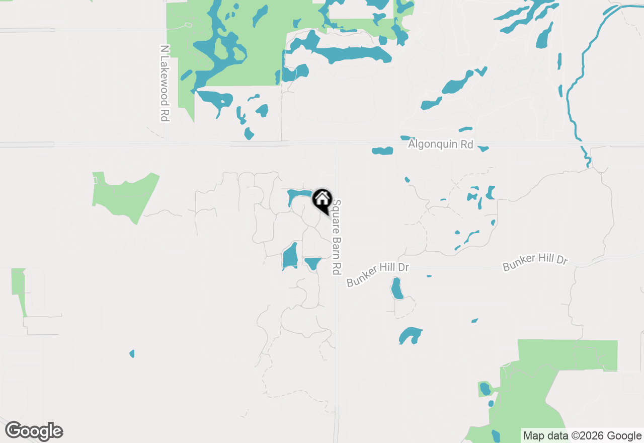 Map of 2 Tiverton Court, Algonquin, IL 60102