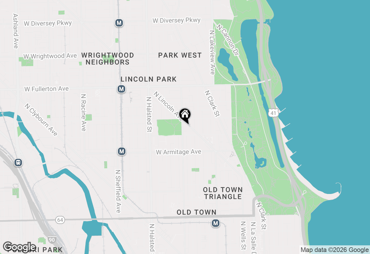 Map of 2131 N Larrabee Street #6105, Chicago, IL 60614