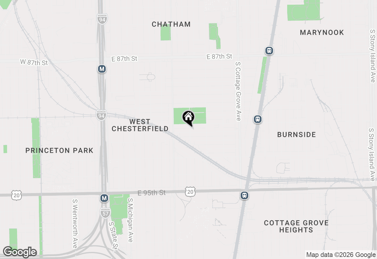 Map of 456 E 91st Place, Chicago, IL 60619