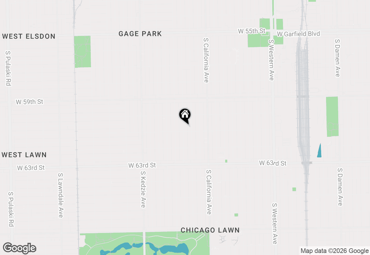 Map of 6047 S Richmond Street, Chicago, IL 60629