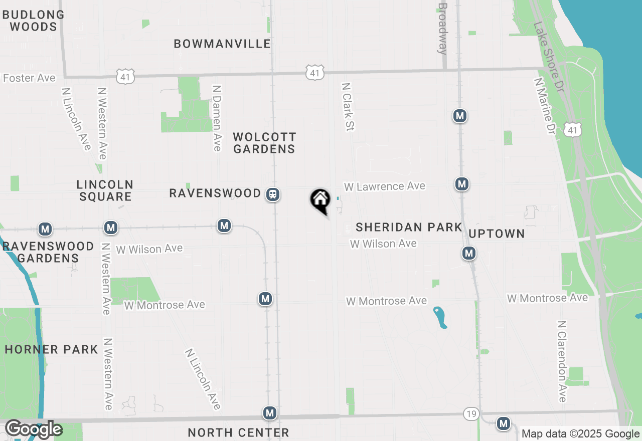 Map of 4651 N Paulina Street, Chicago, IL 60640