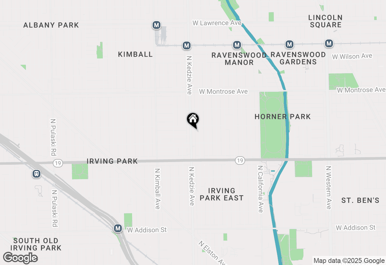 Map of (Address confidential), Chicago, Illinois 60618