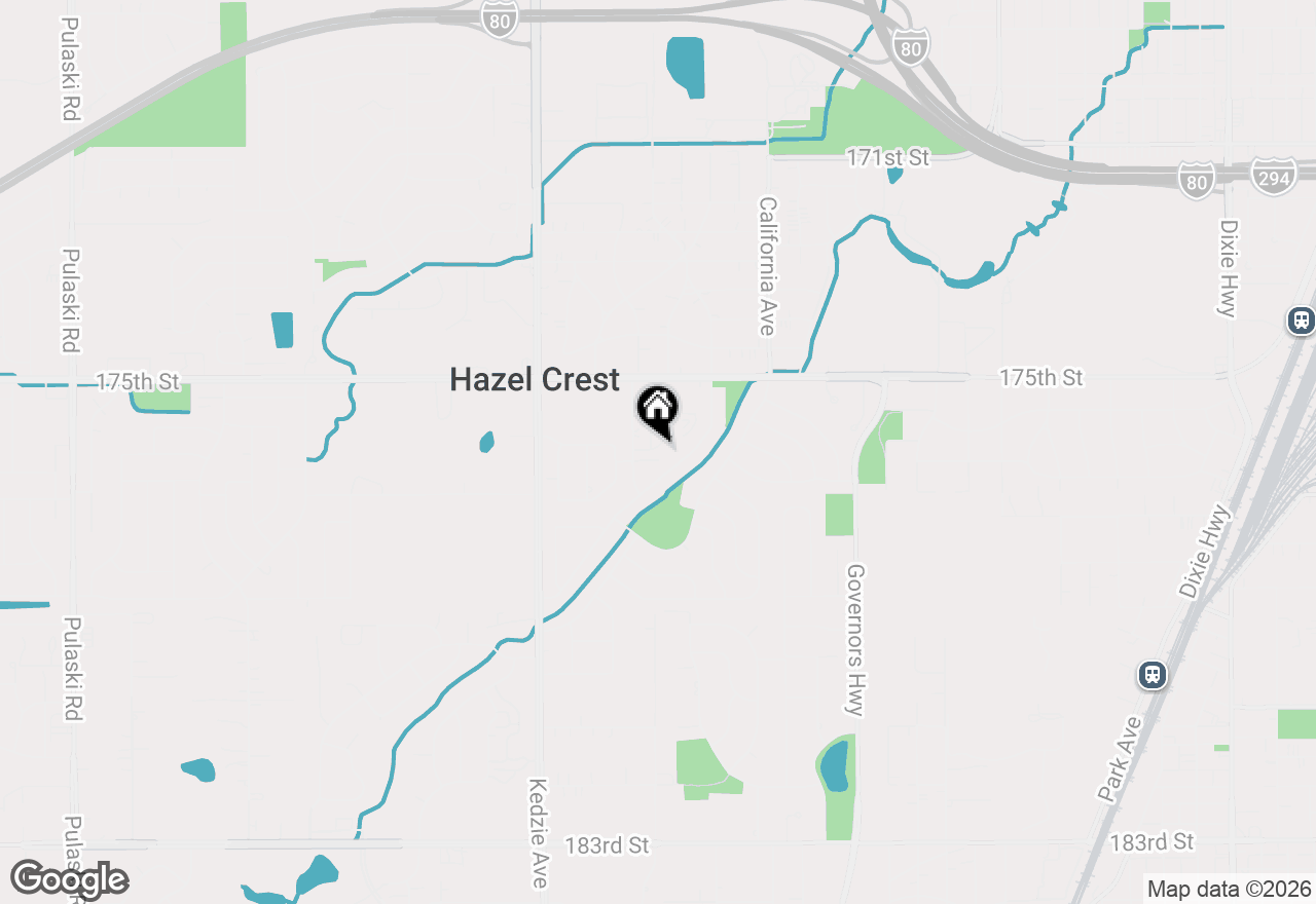 Map of 5 E Carriageway Drive #210, Hazel Crest, IL 60429