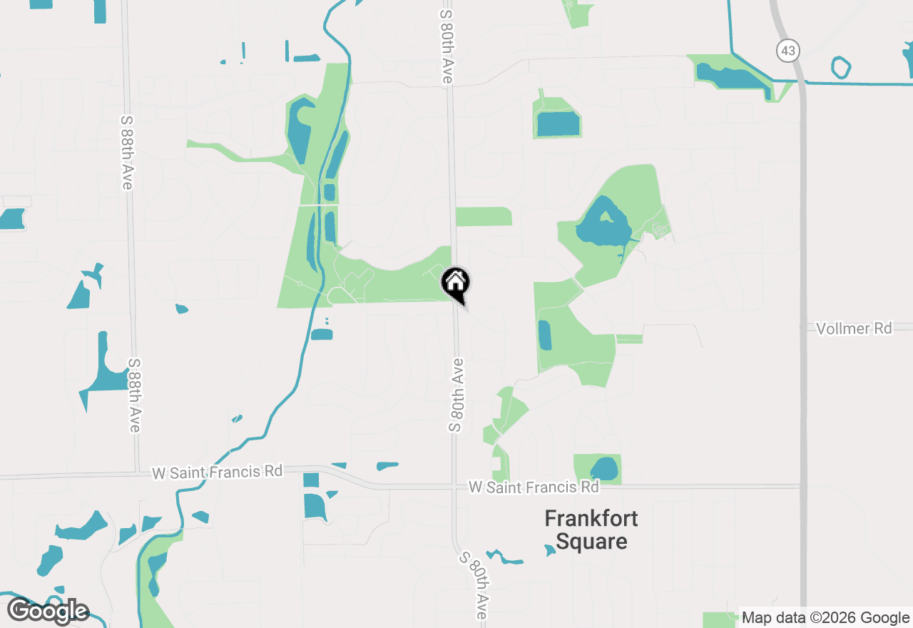 Map of 8061 W Hill Road, Frankfort, IL 60423