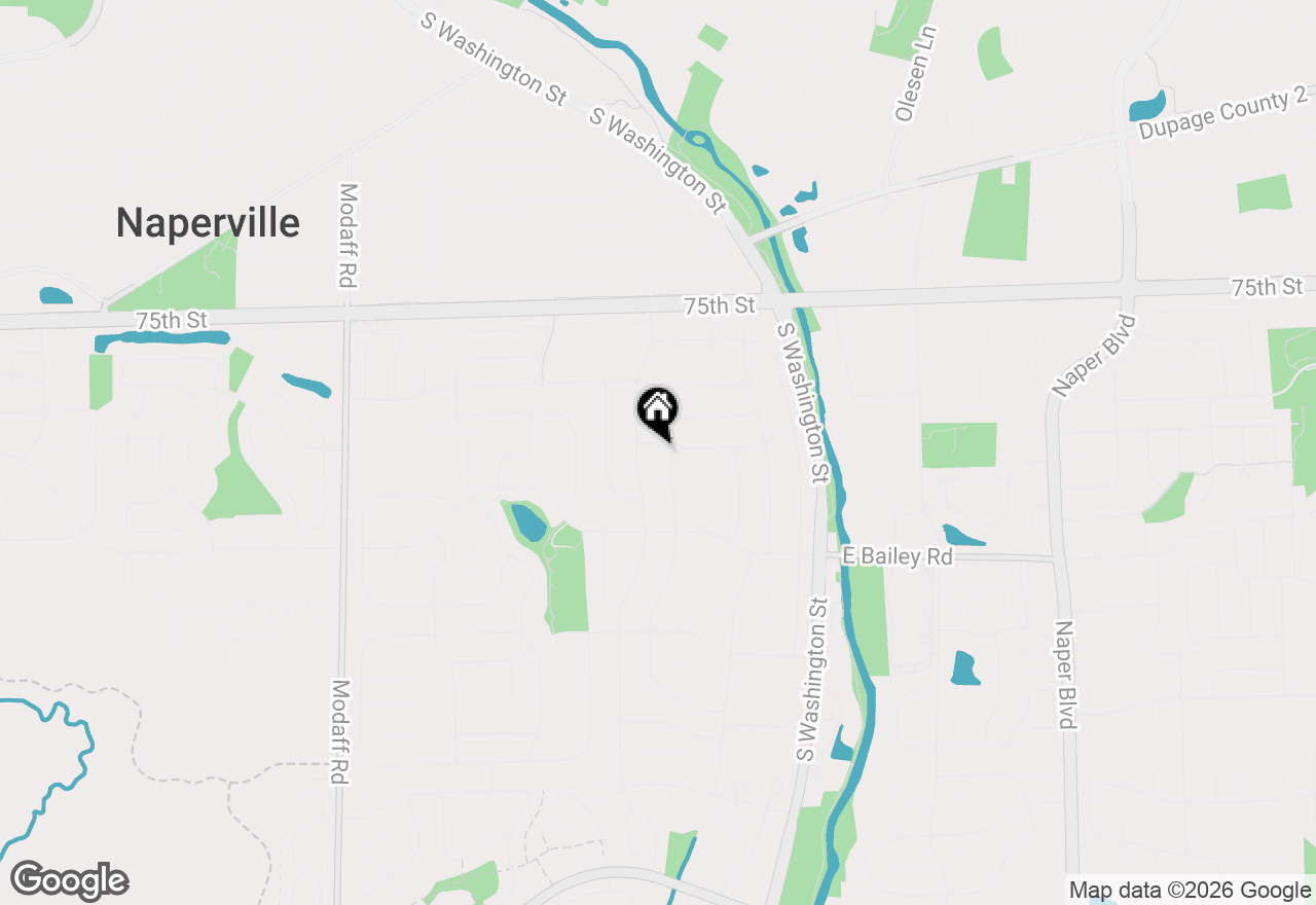 Map of 80 Bluebird Lane, Naperville, IL 60565