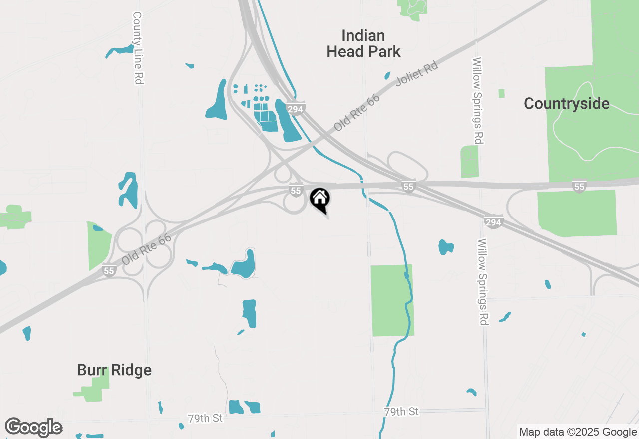 Map of 11333 72nd Street, Burr Ridge, IL 60527