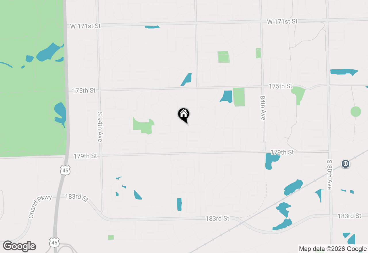 Map of 17712 Woburn Road, Tinley Park, IL 60487