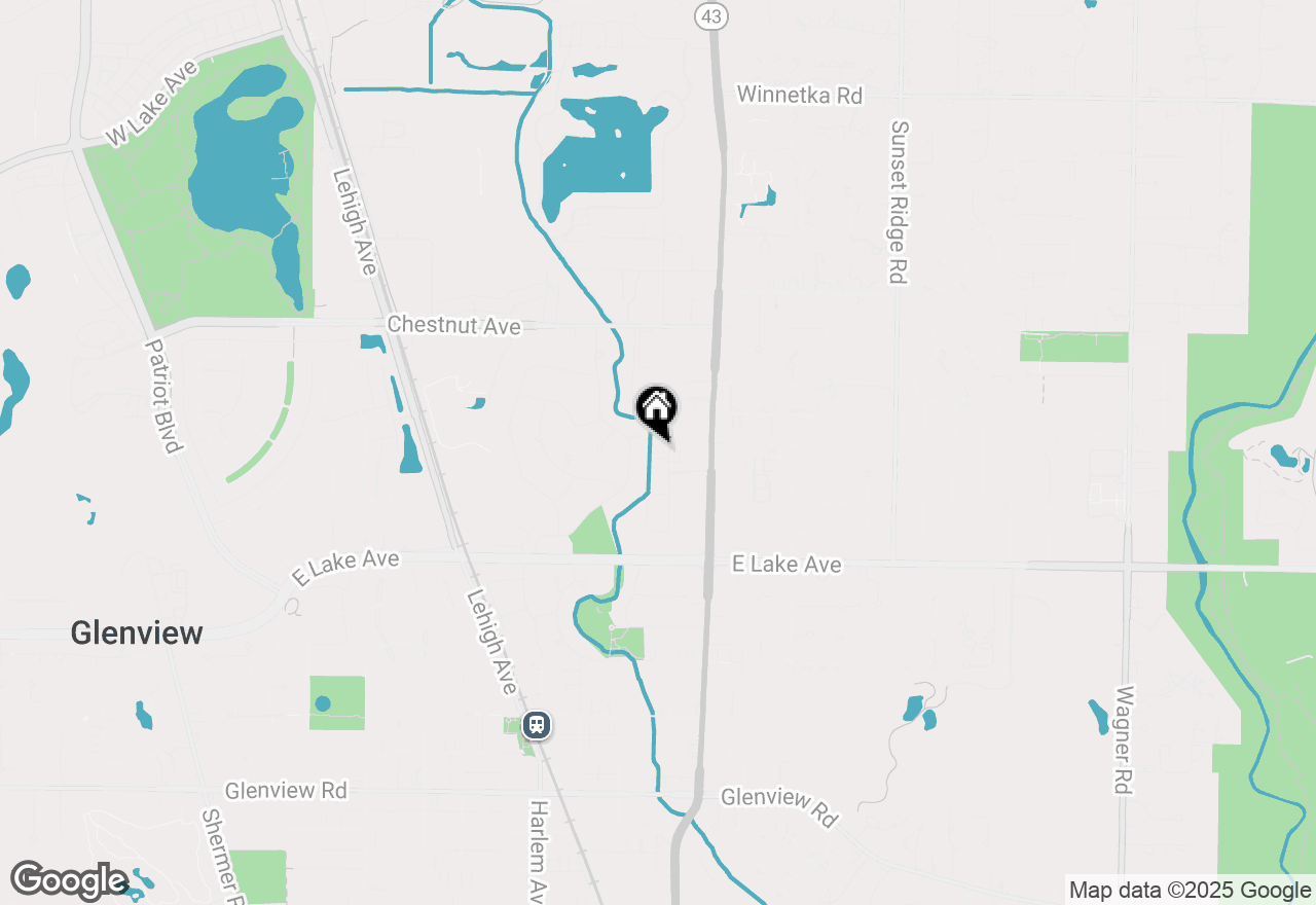 Map of 1531 Pebblecreek Drive, Glenview, IL 60025