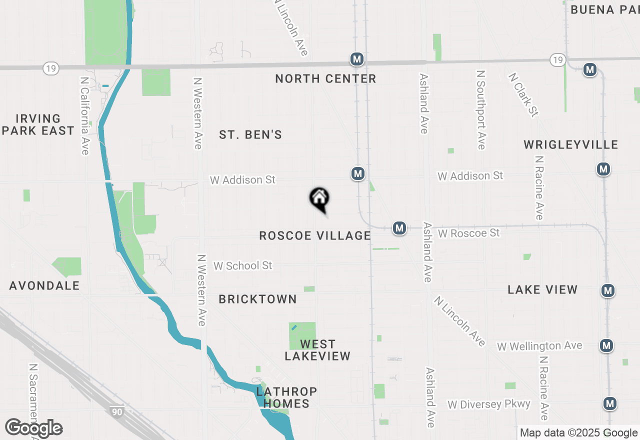 Map of 1946 W Newport Avenue #1E, Chicago, IL 60657