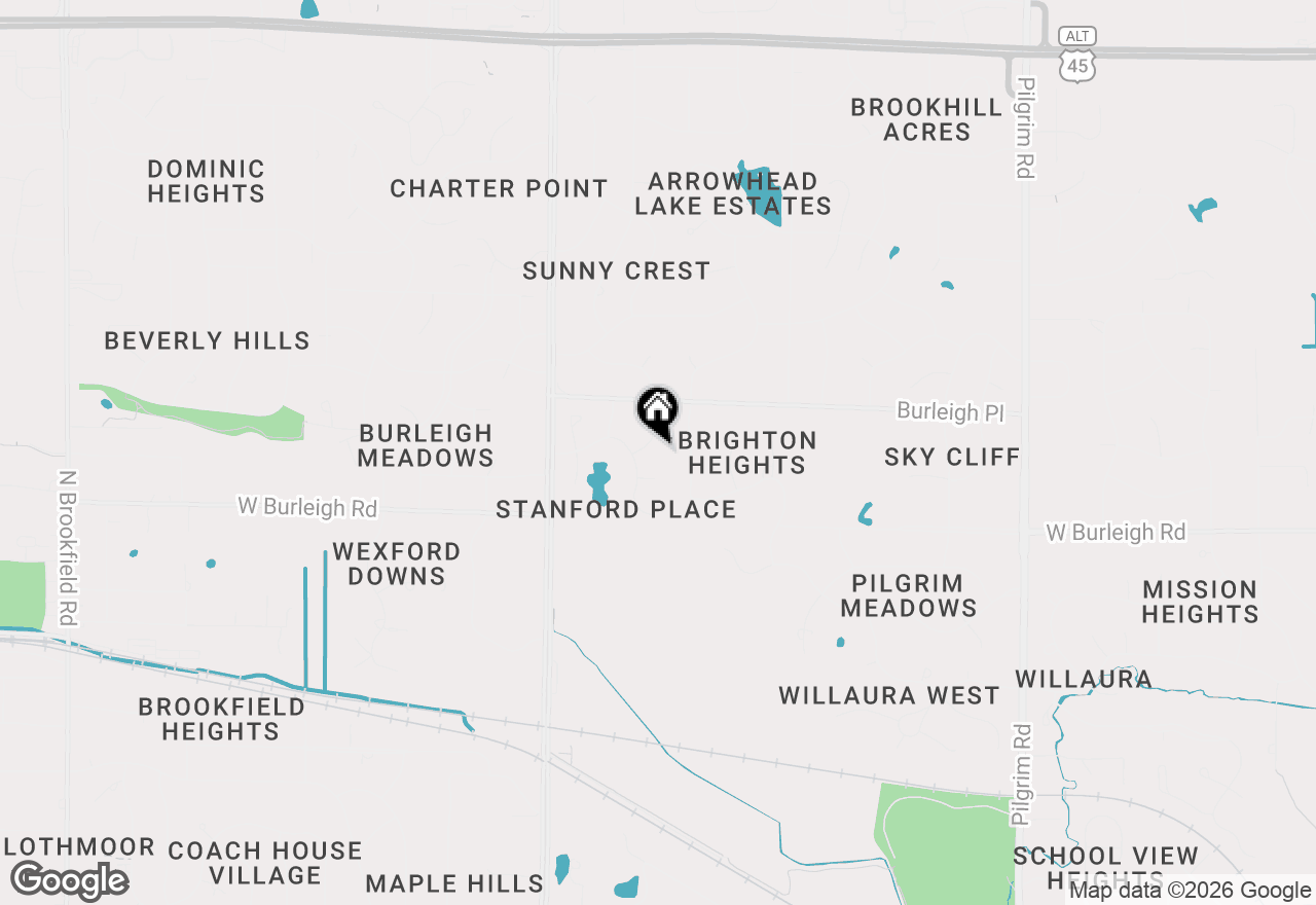 Map of 3230 Fordham Ct, Brookfield, WI 53005