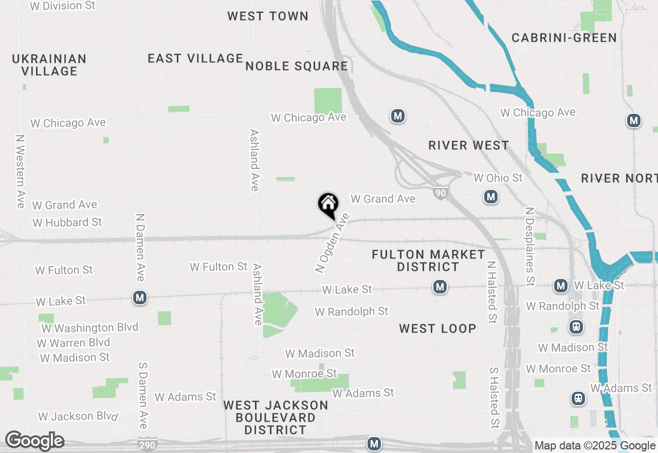 Map of 416 N Ada Street #2, Chicago, IL 60622