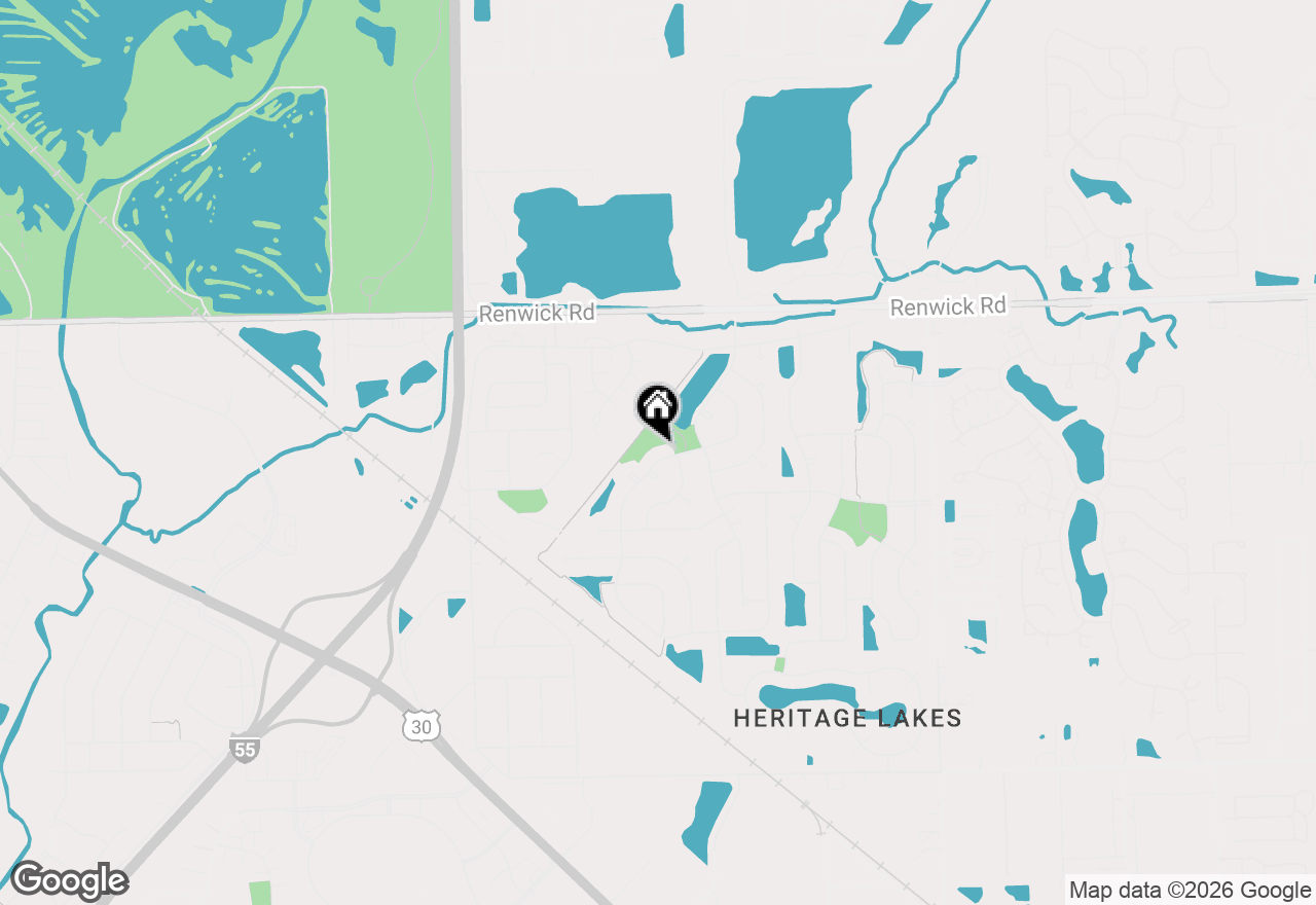 Map of 3731 Indian Head Lane, Joliet, IL 60435