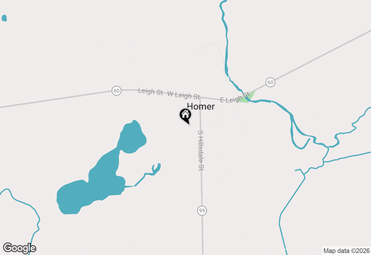 Map of 310 S Burgess Street, Homer, MI 49245