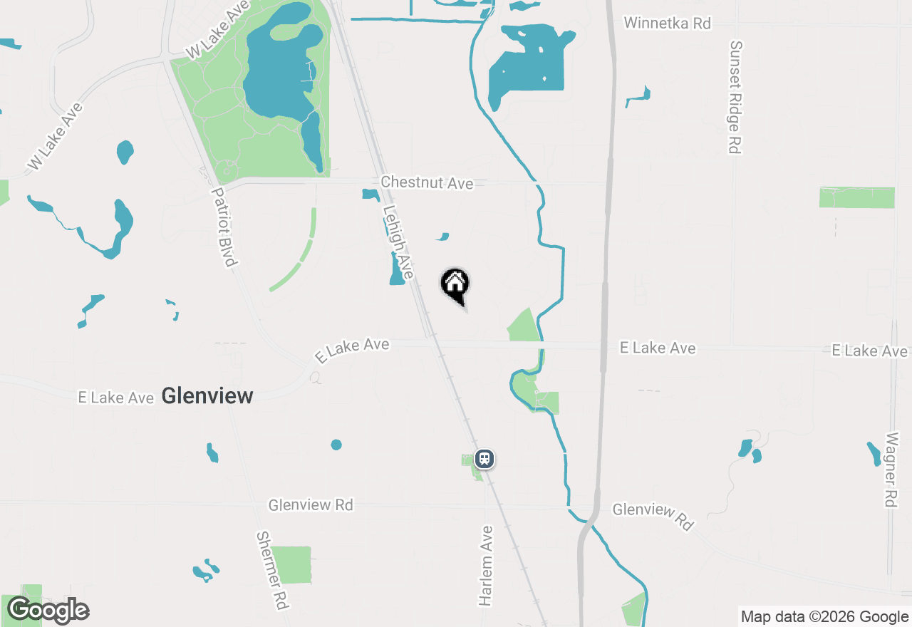 Map of 1900 E Lake Avenue, Glenview, IL 60025