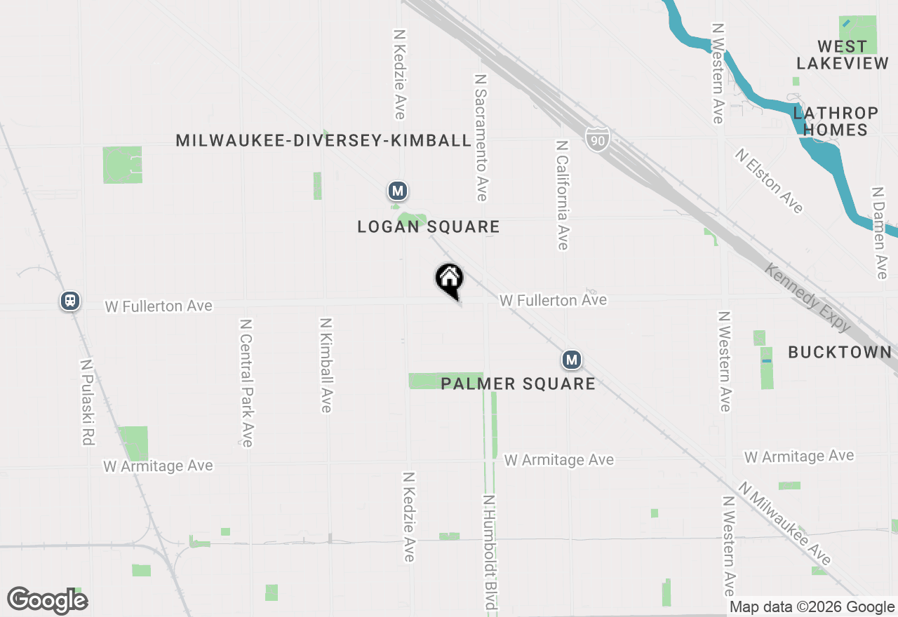 Map of 2339 N Albany Avenue #1, Chicago, IL 60647