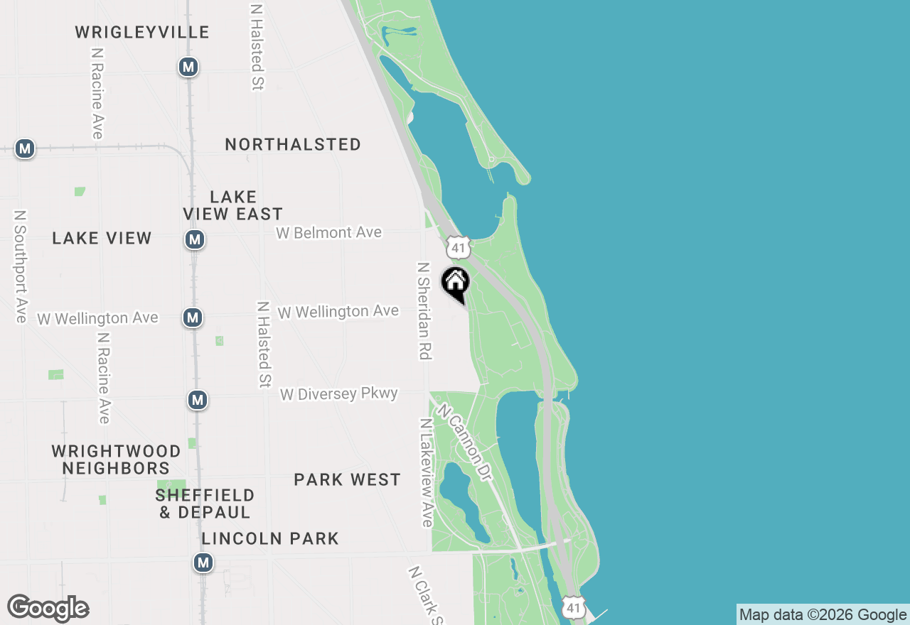 Map of 2970 N Lake Shore Drive #3B, Chicago, IL 60657