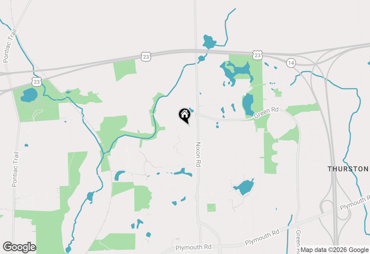 Map of 2733 S Spurway Drive, Ann Arbor, MI 48105