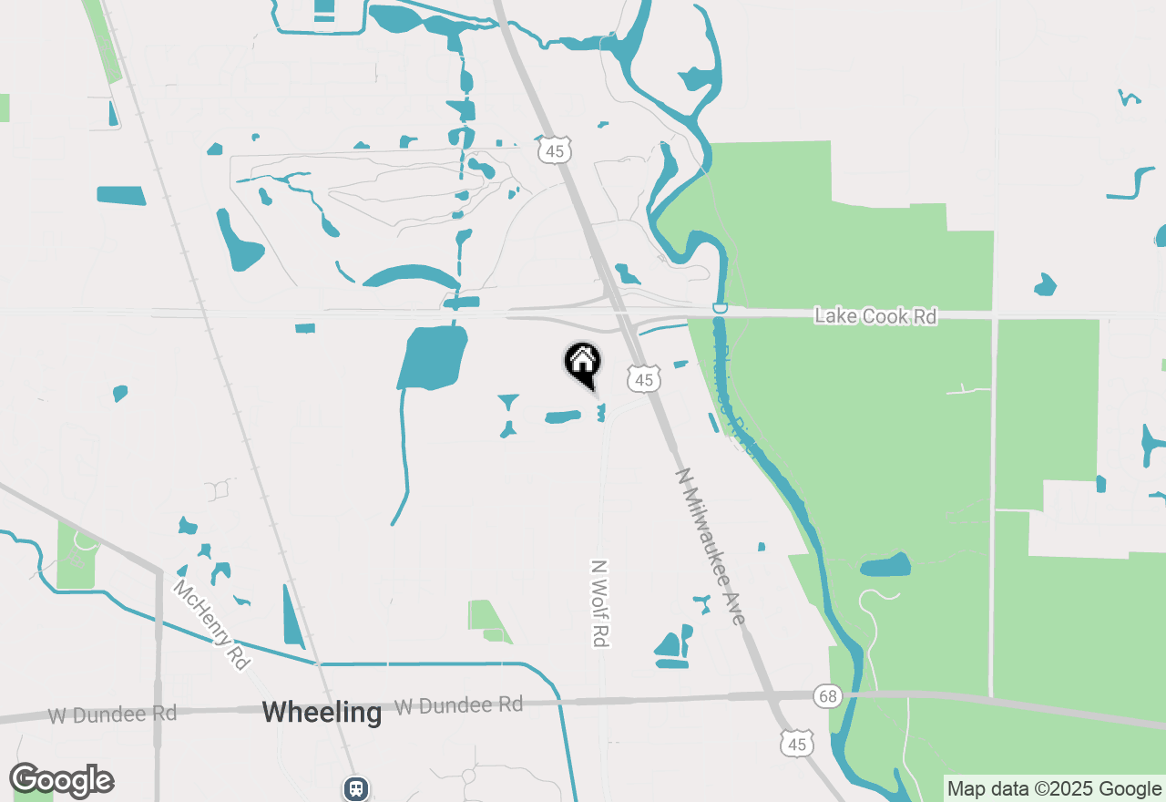 Map of 40 Prairie Park Drive #707, Wheeling, IL 60090