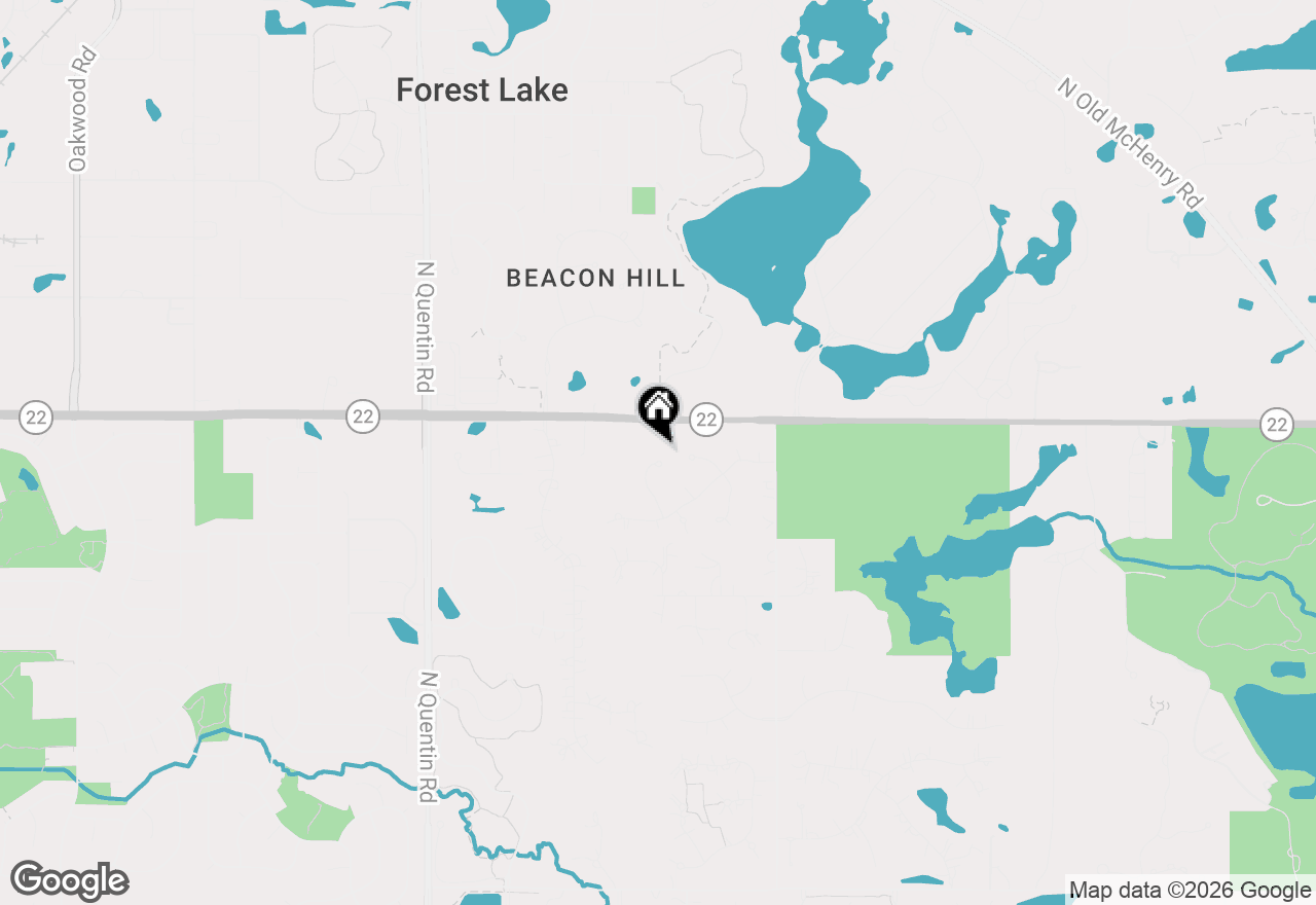 Map of 22904 N Ridgewood Lane, Kildeer, IL 60047
