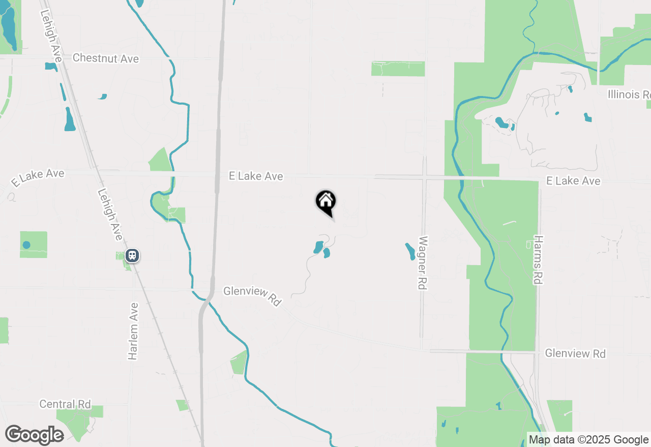 Map of 1220 Canterbury Lane, Glenview, IL 60025