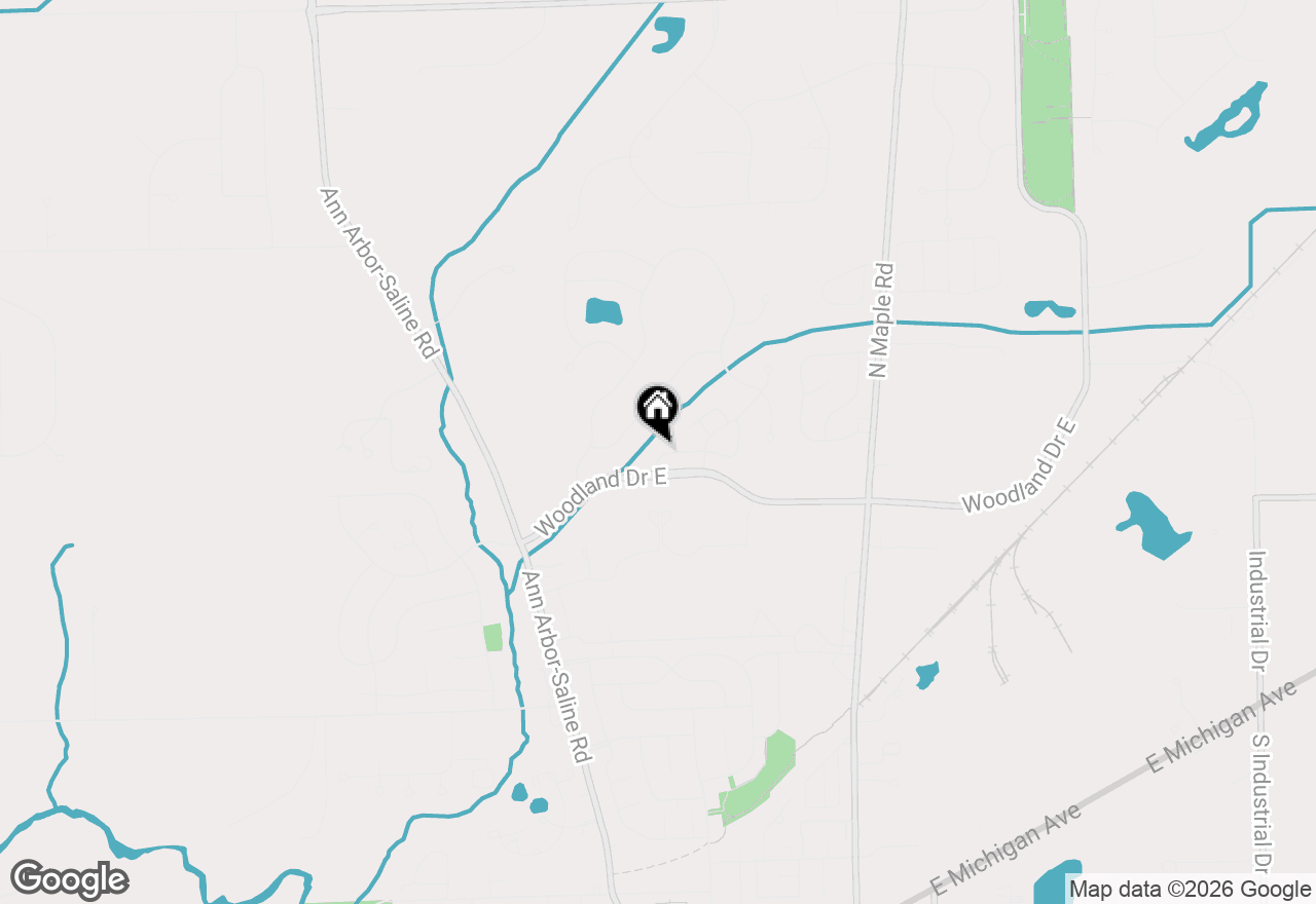 Map of 327 Cottonwood Lane, Saline, MI 48176