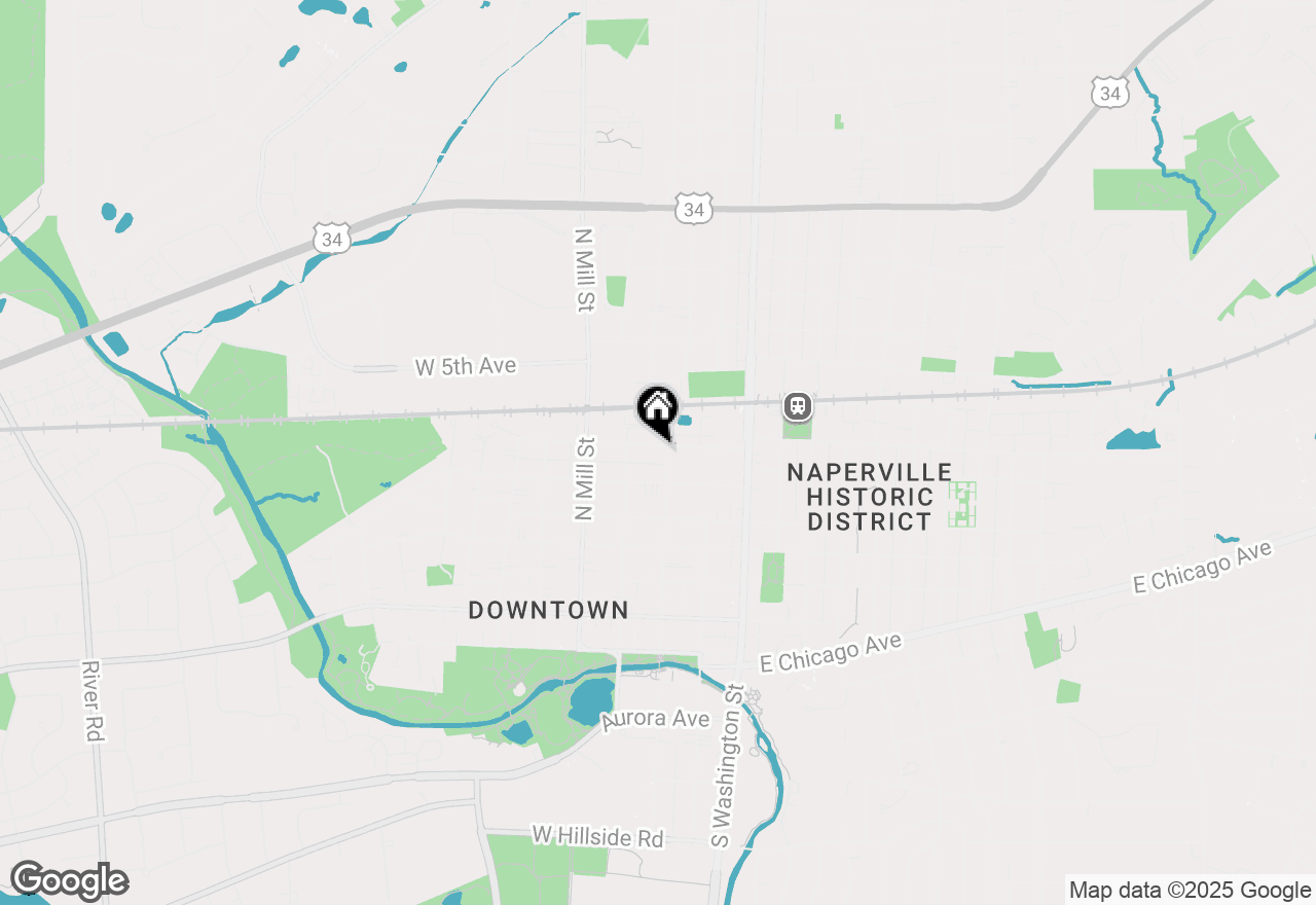 Map of 210 Spring Avenue, Naperville, IL 60540