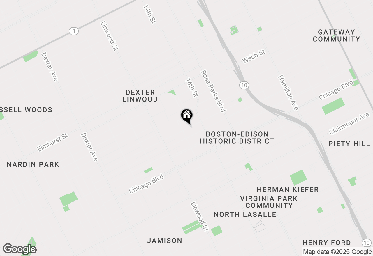 Map of 2314 Calvert Street, Detroit, MI 48206