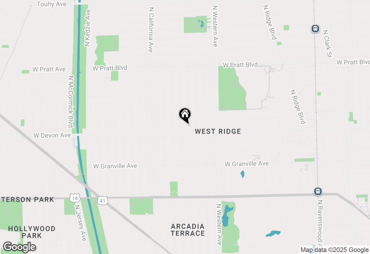Map of 6439 N Rockwell #1, Chicago, IL 60645