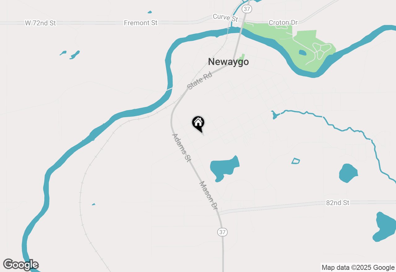 Map of 373 W Brooks Street, Newaygo, MI 49337