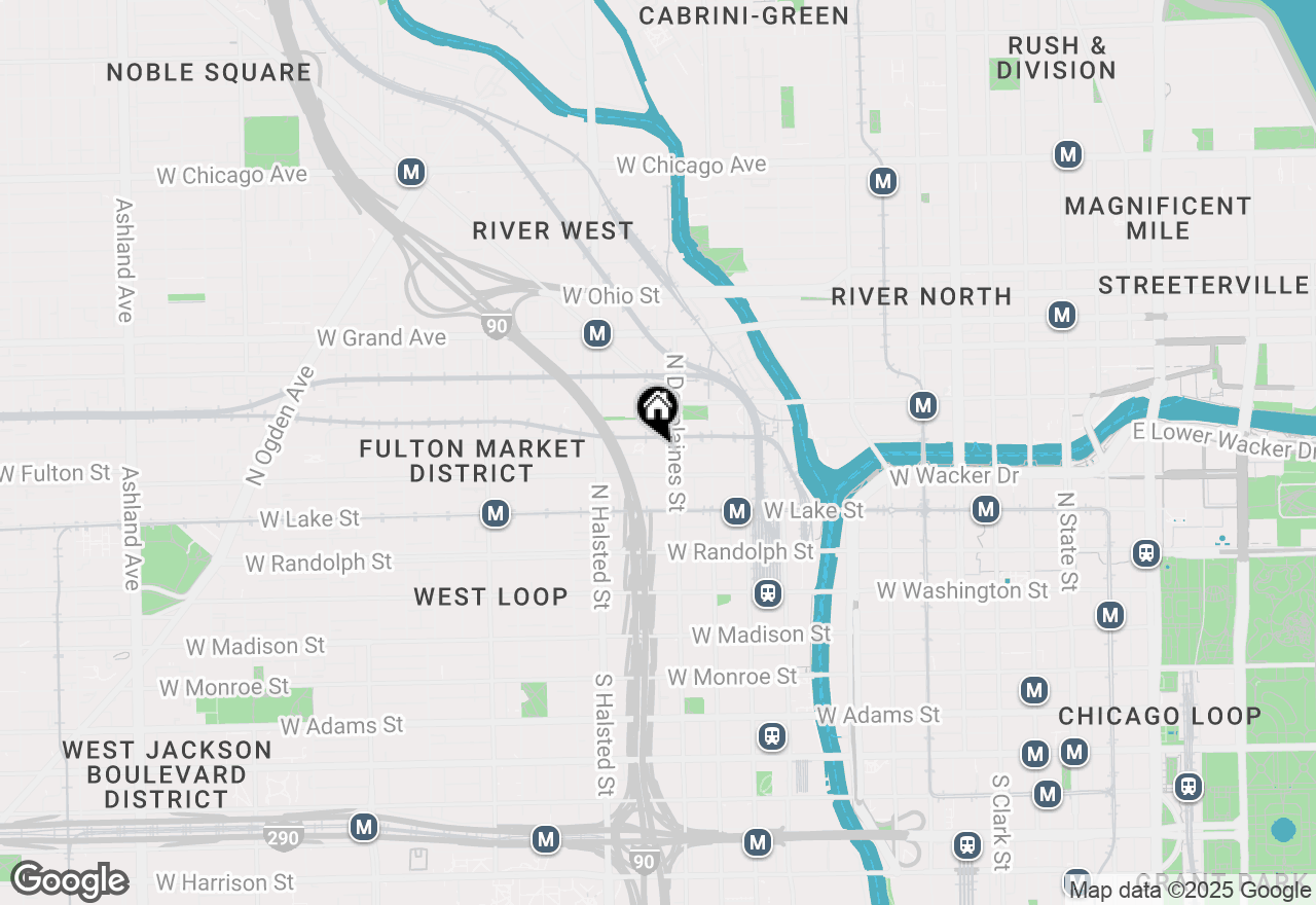 Map of 660 W Wayman Street #201B, Chicago, IL 60661