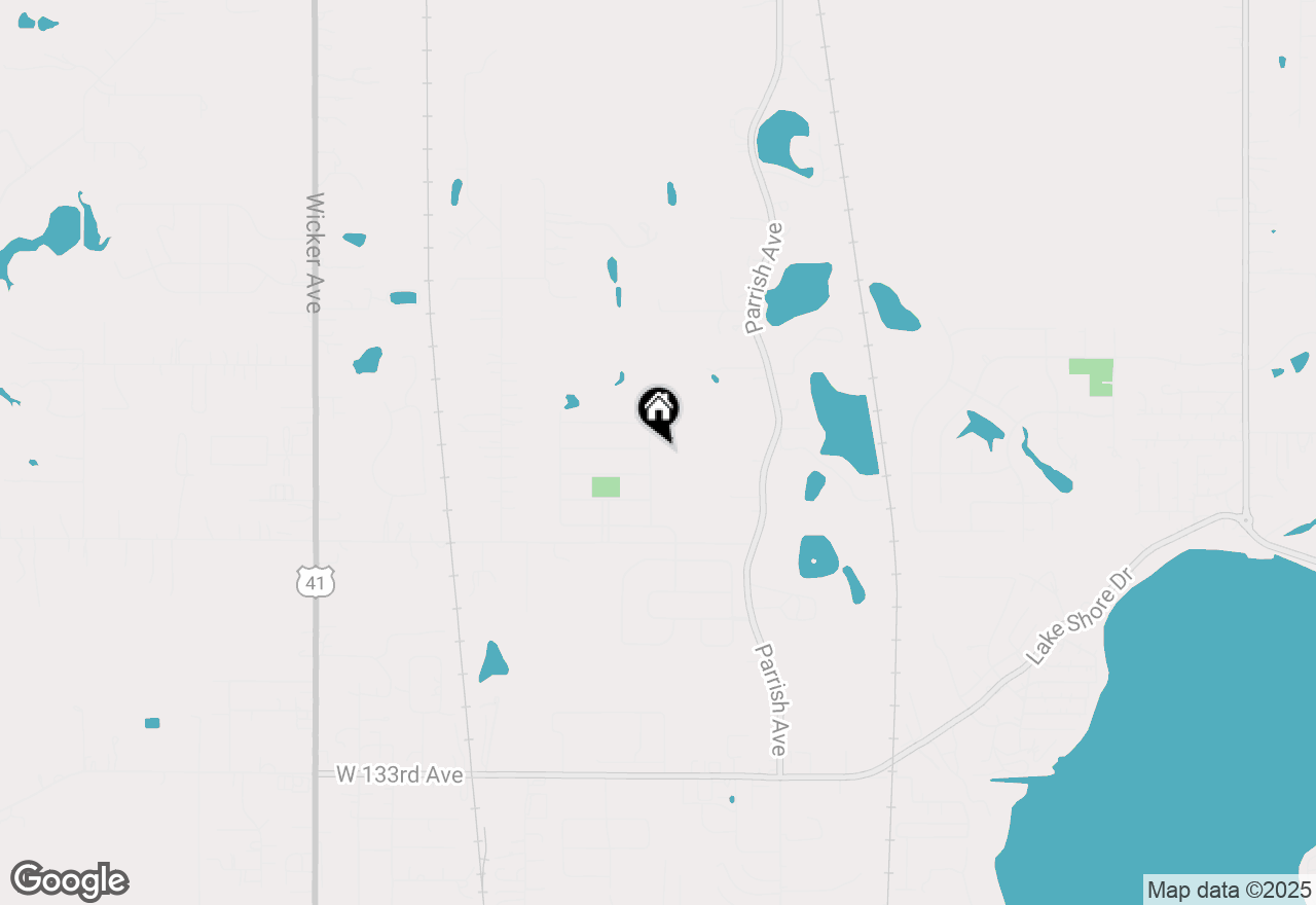 Map of 12733 Carey Street, Cedar Lake, IN 46303