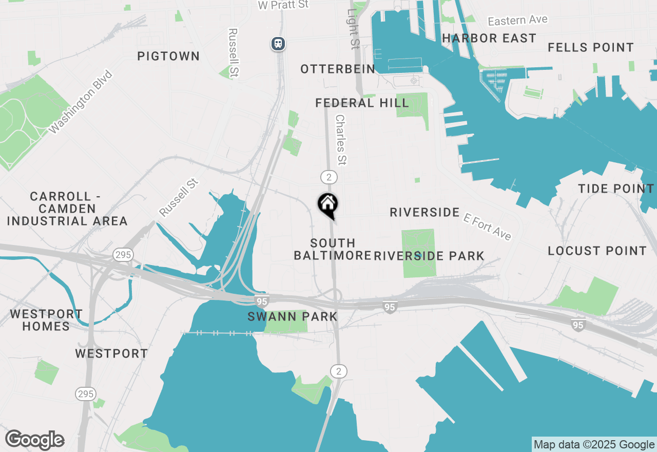 Map of 1528 S Hanover Street, Baltimore, MD 21230