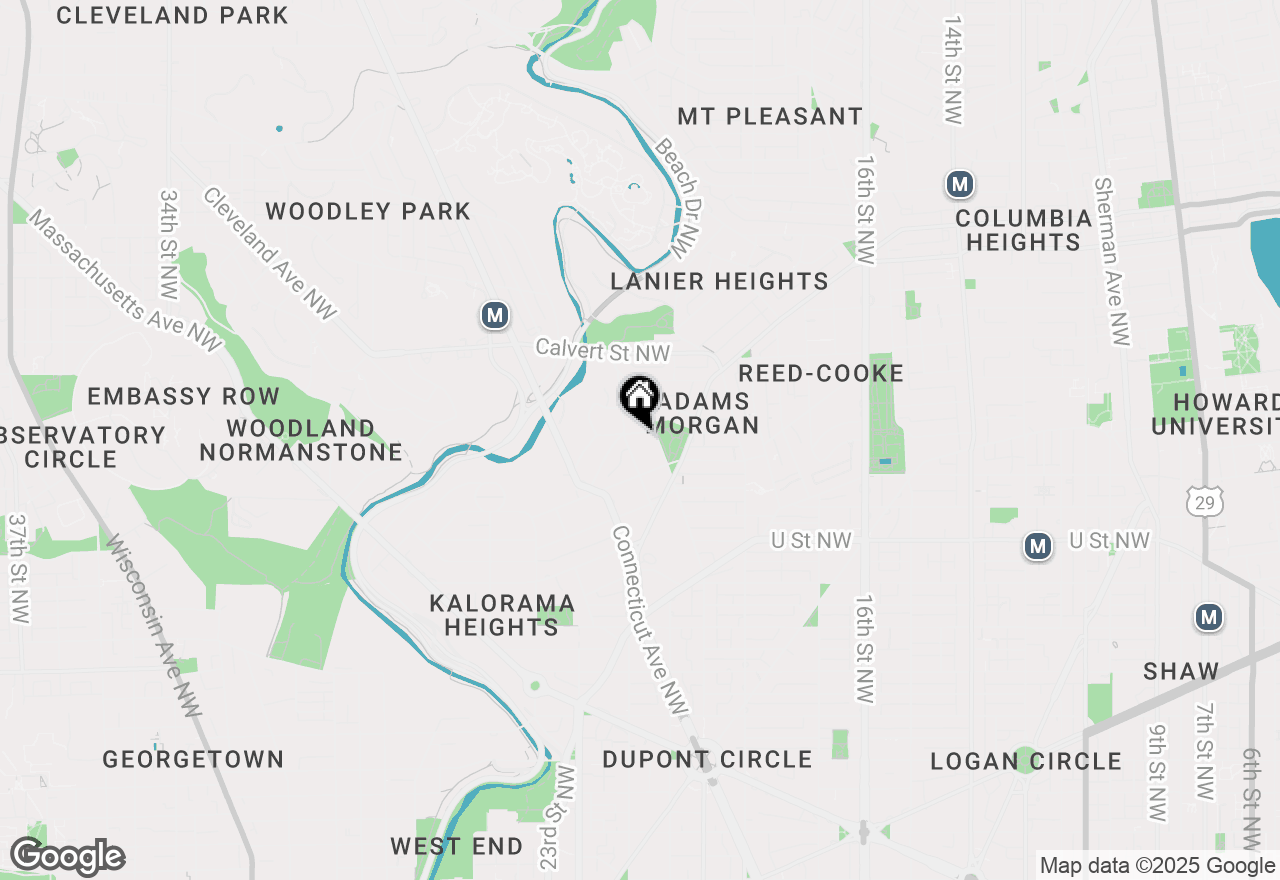 Map of 1918 Belmont Road Nw, Washington, DC 20009