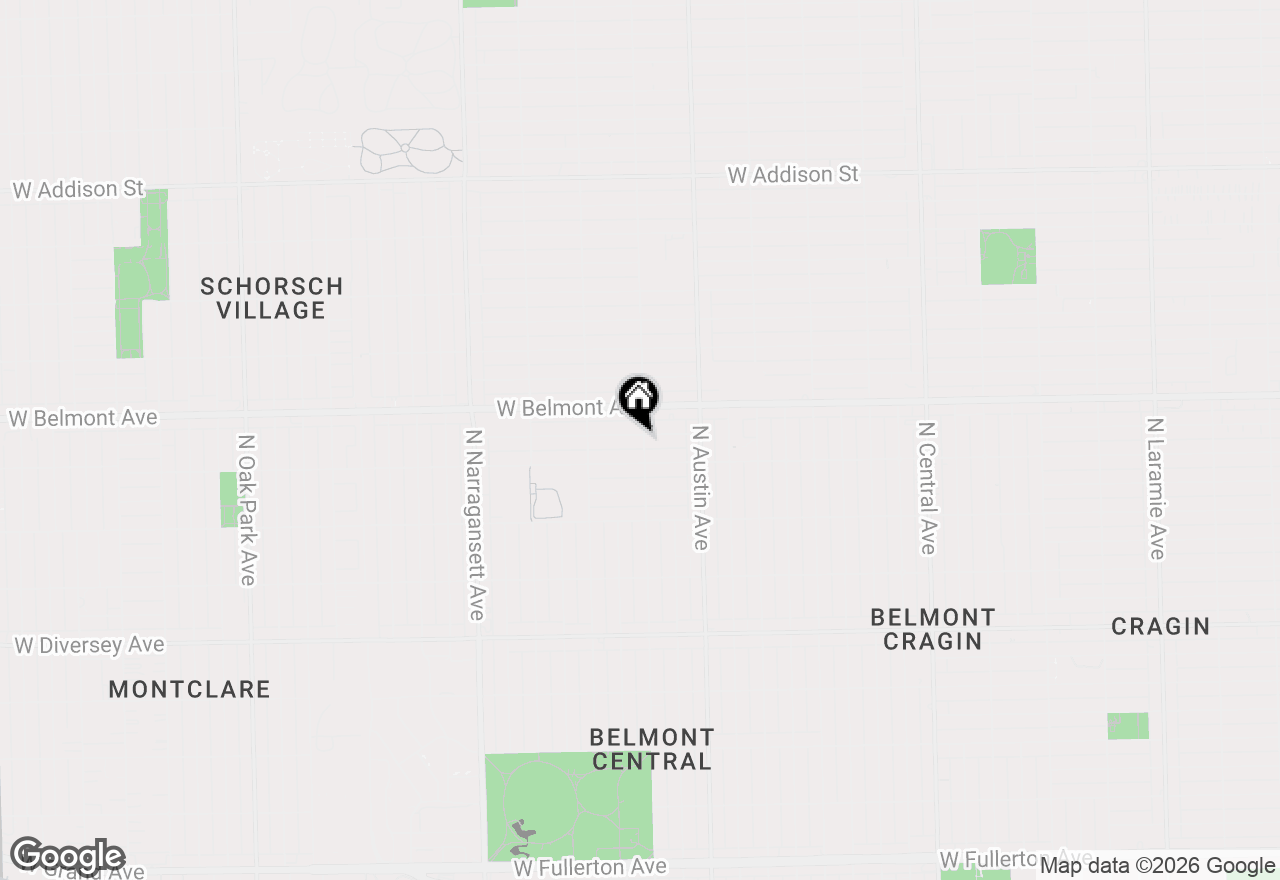 Map of 6101 W Fletcher Street #1, Chicago, IL 60634