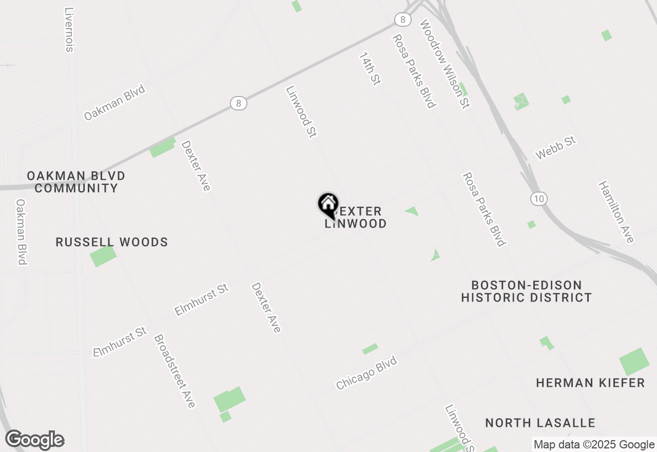 Map of 2716 Elmhurst Street, Detroit, MI 48206