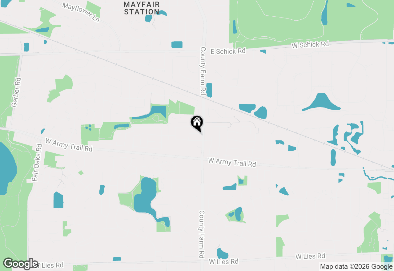 Map of 1841 Whaler Lane, Hanover Park, IL 60133