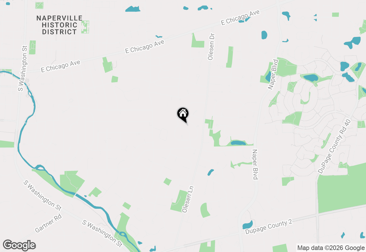 Map of 616 Edward Road, Naperville, IL 60540