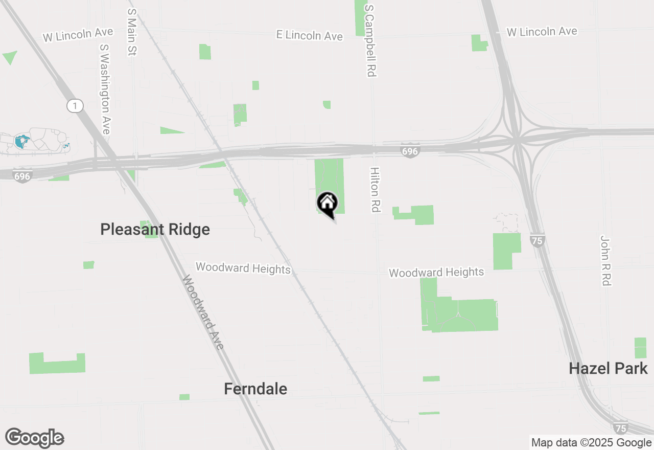 Map of 3011 Wolcott Street, Ferndale, MI 48220