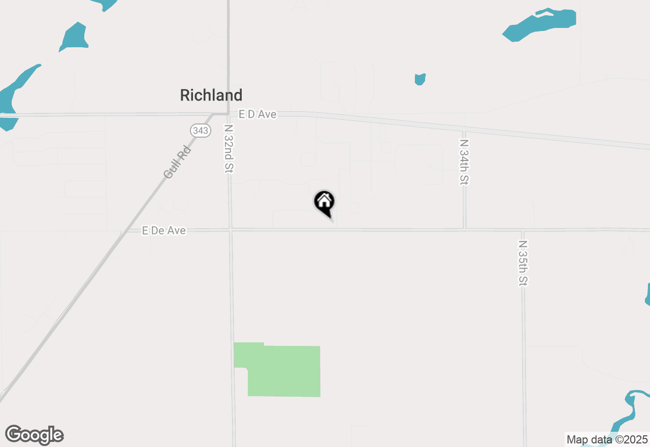 Map of 9399 E De Avenue, Richland, MI 49083