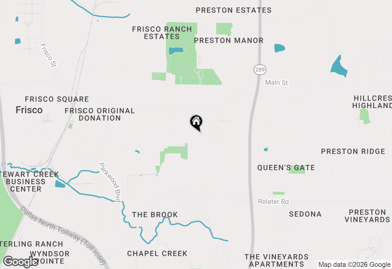 Map of 8579 Holly Street, Frisco, TX 75034