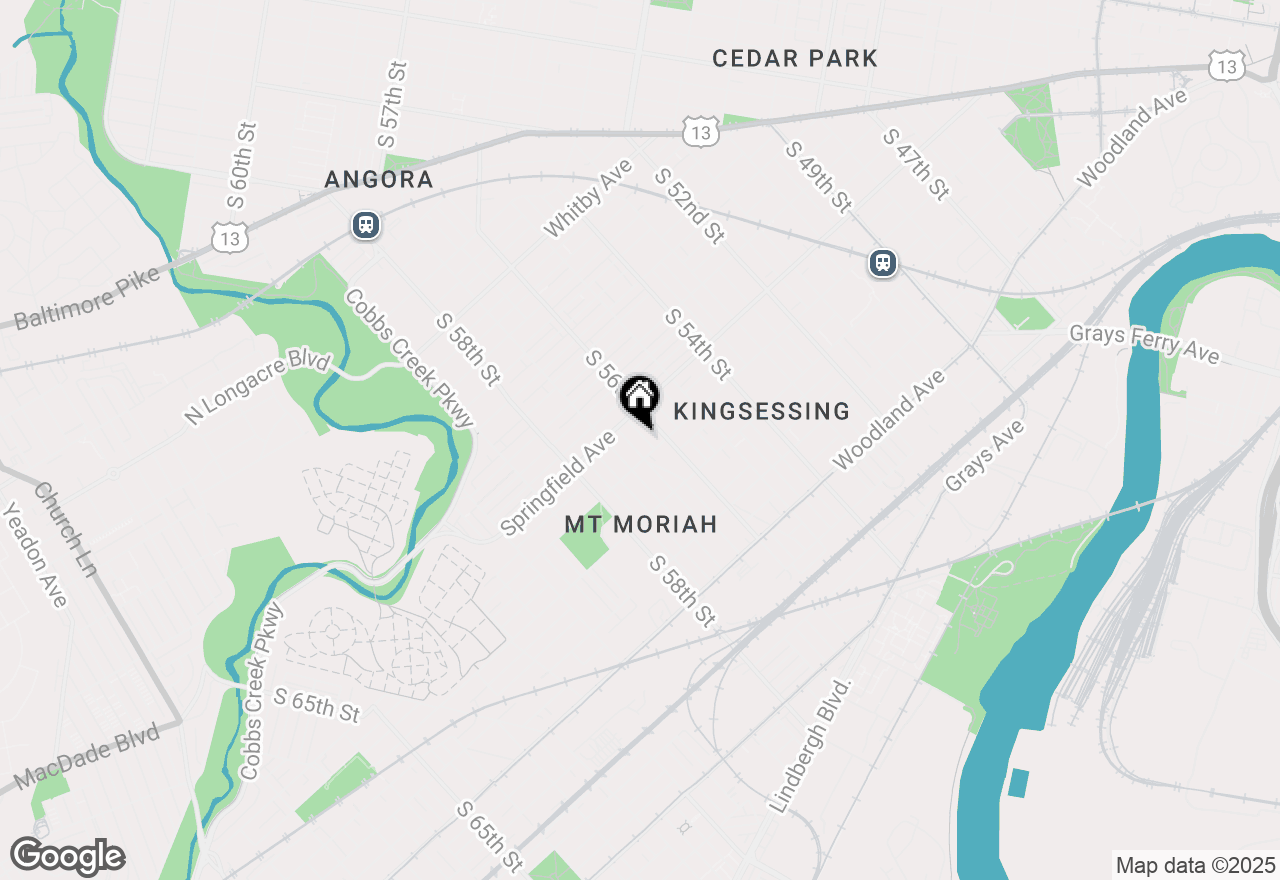 Map of 1632 S Ithan Street, Philadelphia, PA 19143