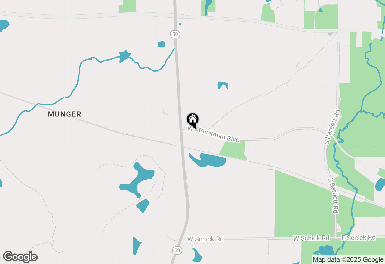 Map of 1184 Princeton Drive, Bartlett, IL 60103