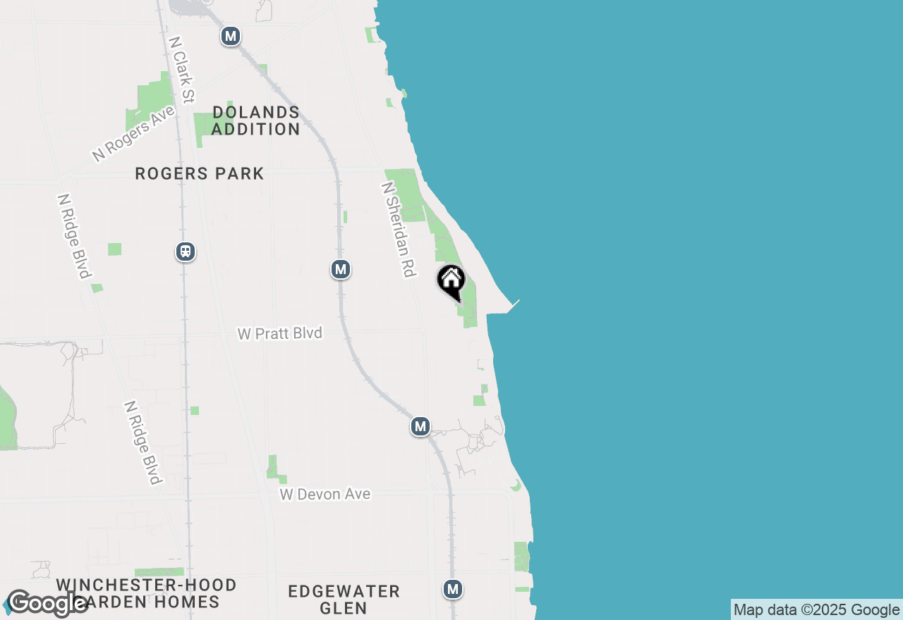 Map of 1127 W Farwell Avenue #206, Chicago, IL 60626