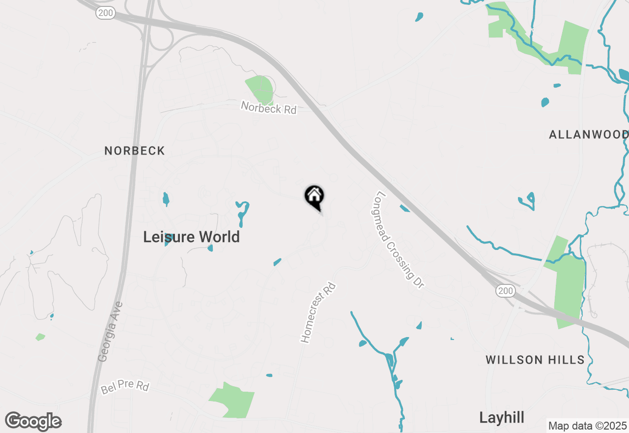 Map of 2904 N Leisure World Boulevard #216, Silver Spring, MD 20906