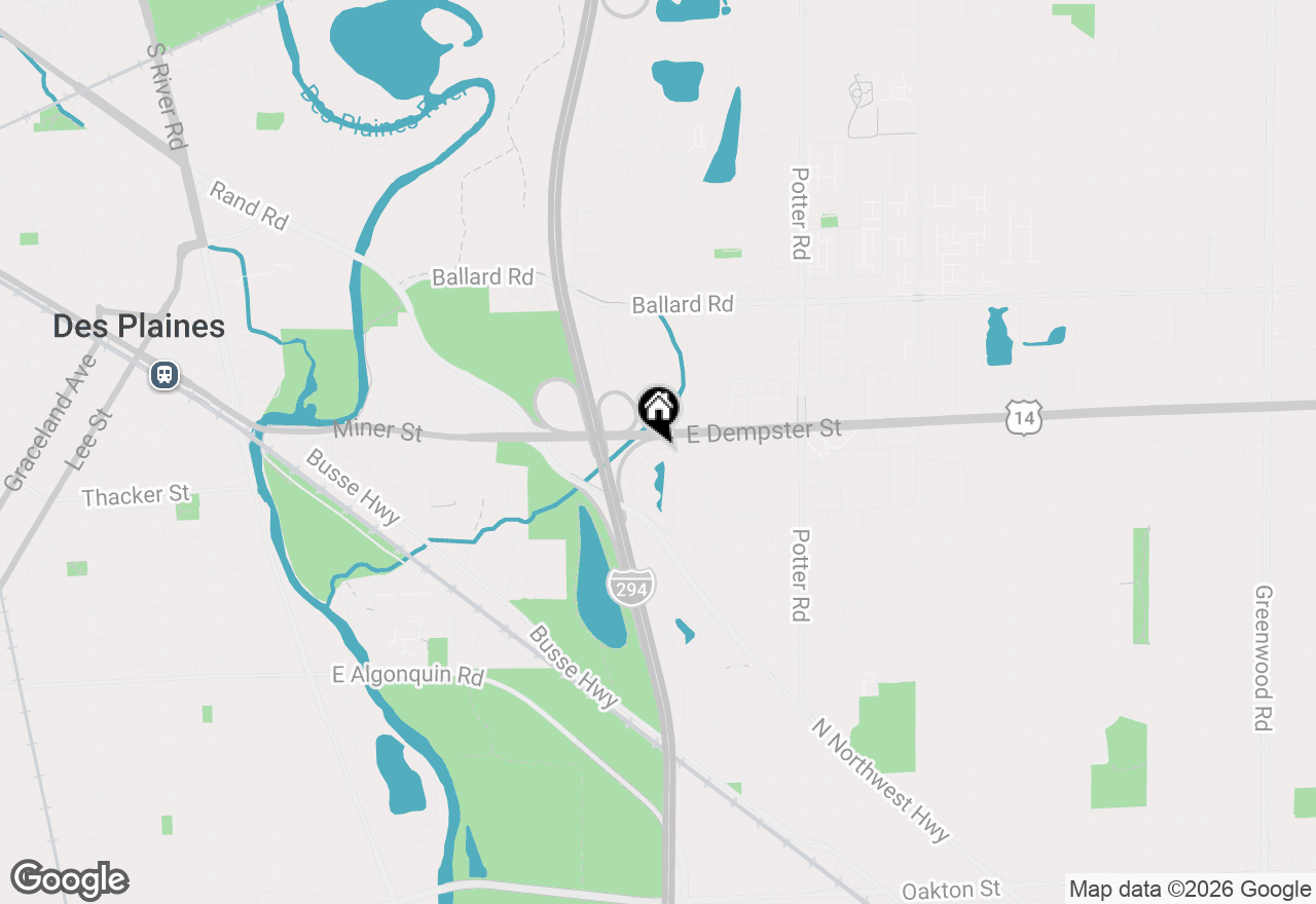 Map of 1731 Pavilion Way Way #405, Park Ridge, IL 60068