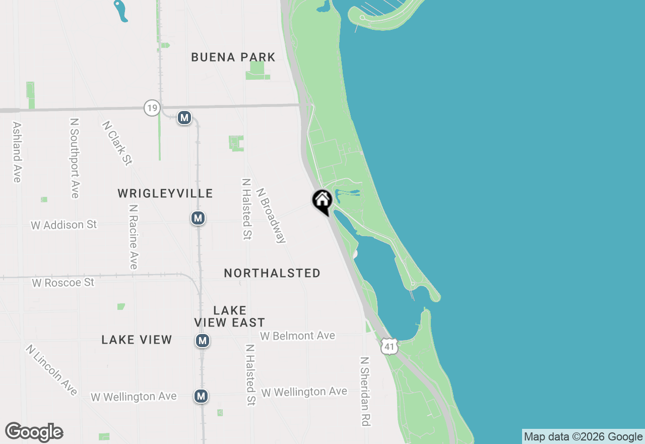 Map of 3520 N Lake Shore Drive #3P, Chicago, IL 60657