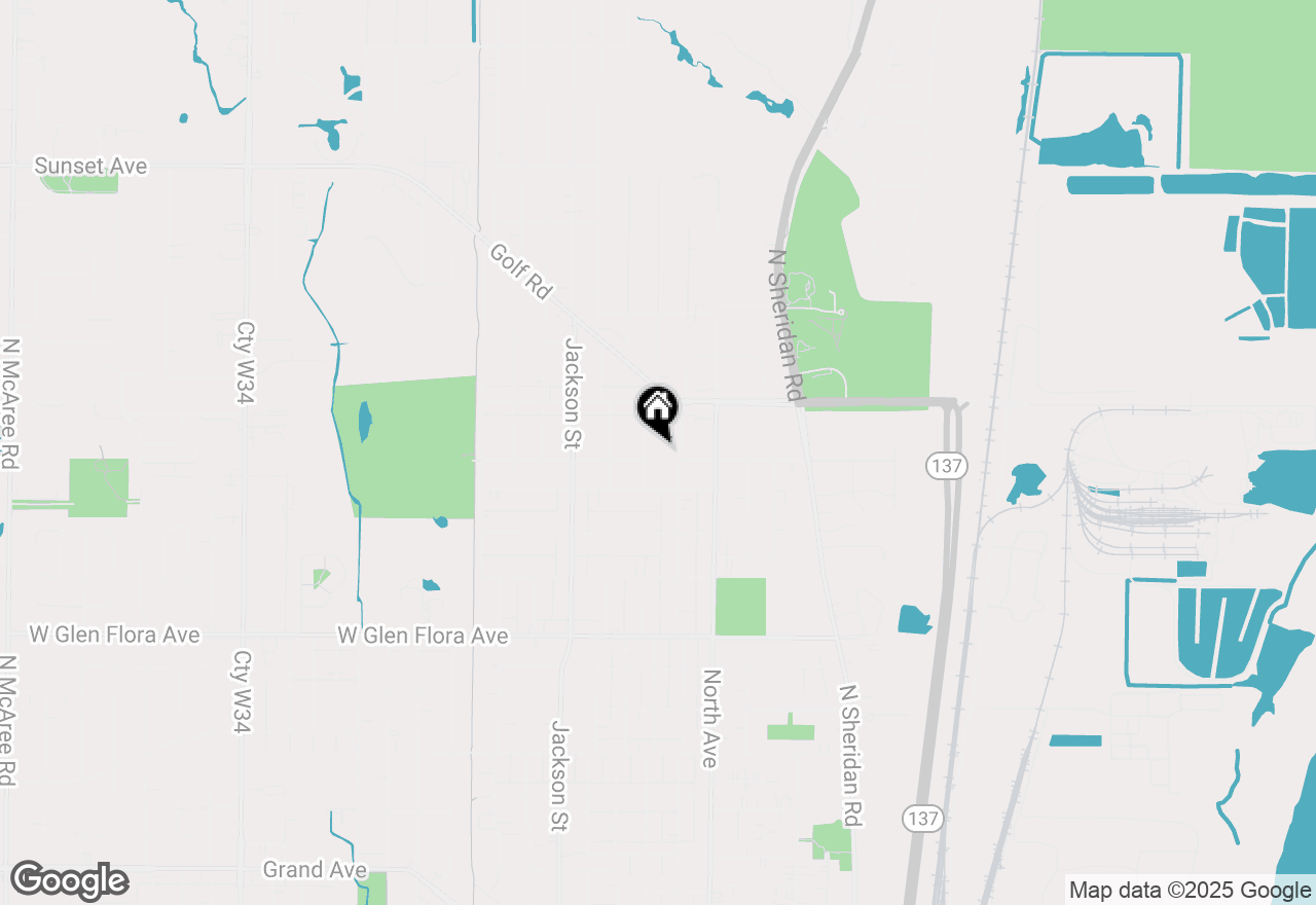 Map of 616 W Keith Avenue, Waukegan, IL 60085